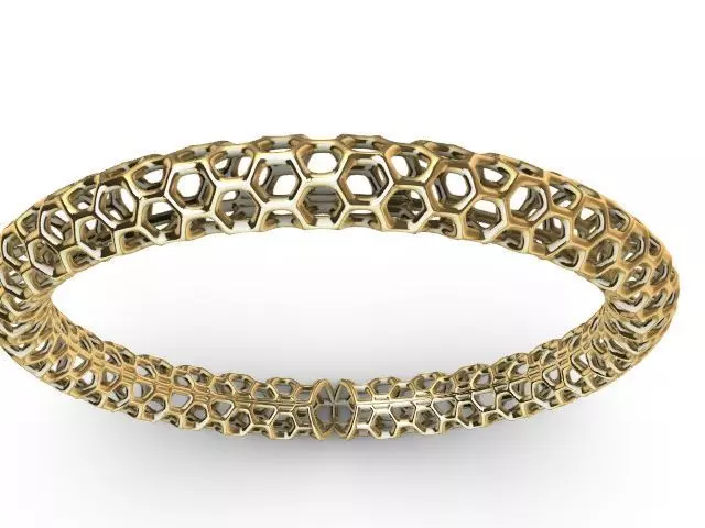 3 designs lattice bangle stl verified  3D print model_0