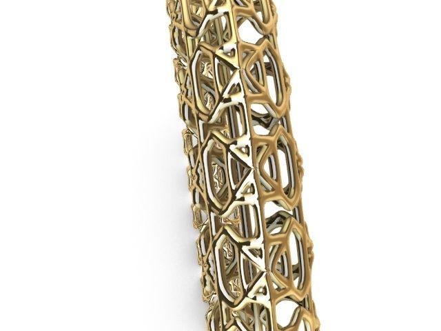 3 designs lattice bangle stl verified  3D print model_18