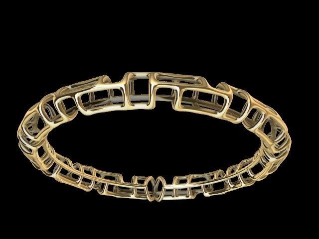 3 designs lattice bangle stl verified  3D print model_33