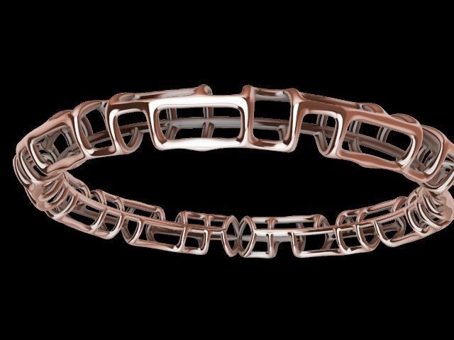 3 designs lattice bangle stl verified  3D print model_39