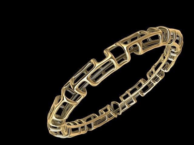 3 designs lattice bangle stl verified  3D print model_35