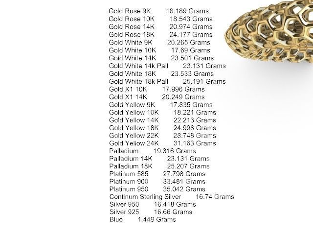 3 designs lattice bangle stl verified  3D print model_7