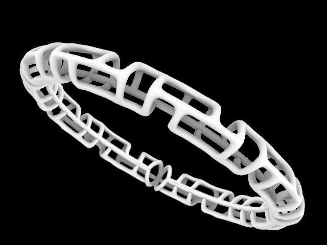 3 designs lattice bangle stl verified  3D print model_29
