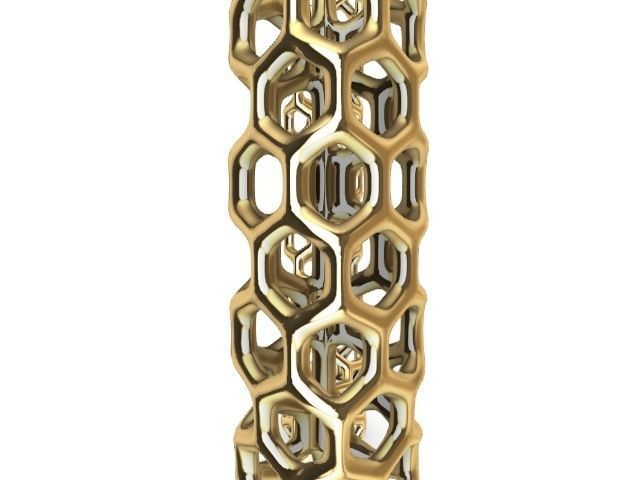 3 designs lattice bangle stl verified  3D print model_4