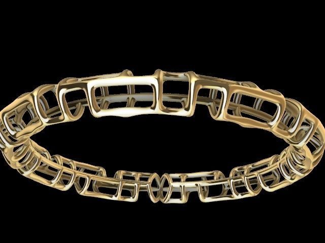 3 designs lattice bangle stl verified  3D print model_37