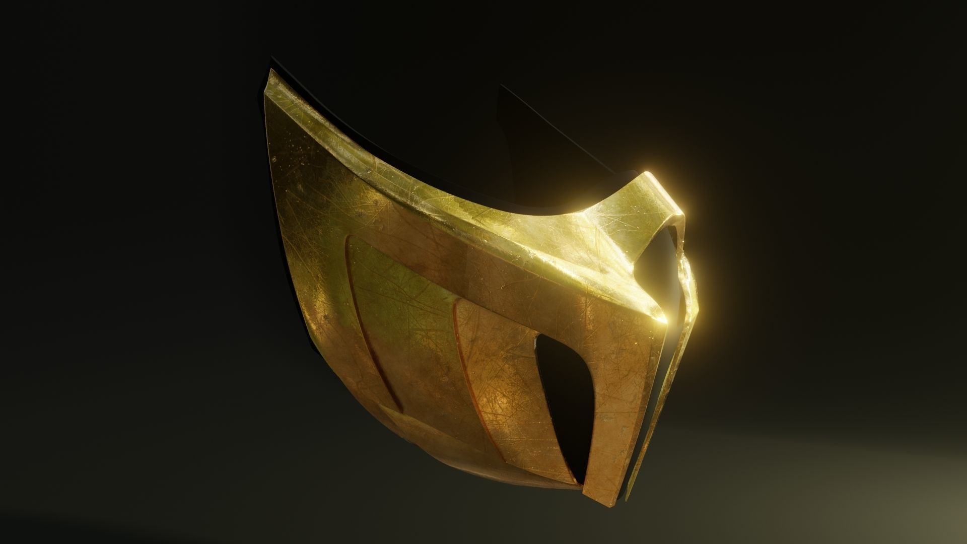 MK Scorpion Mask Low-poly 3D model_8