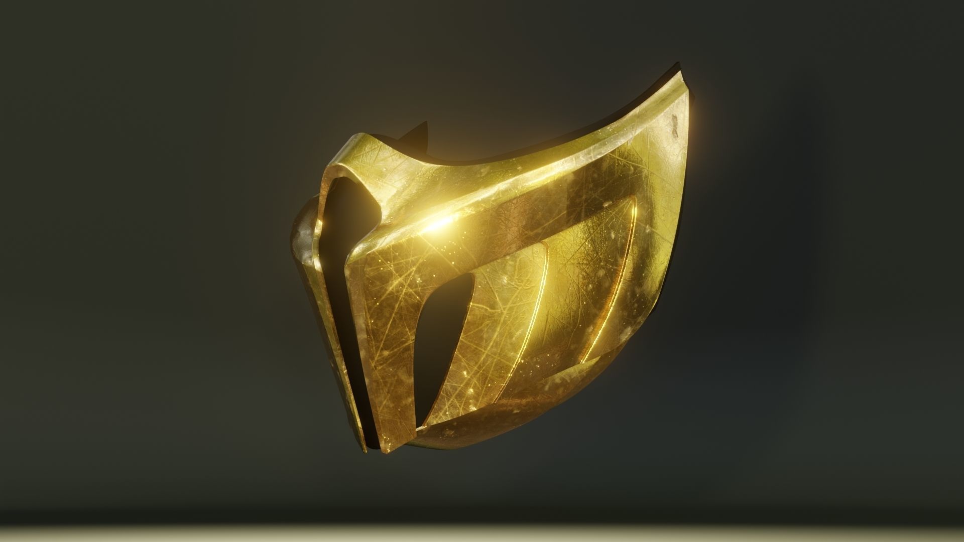 MK Scorpion Mask Low-poly 3D model_5