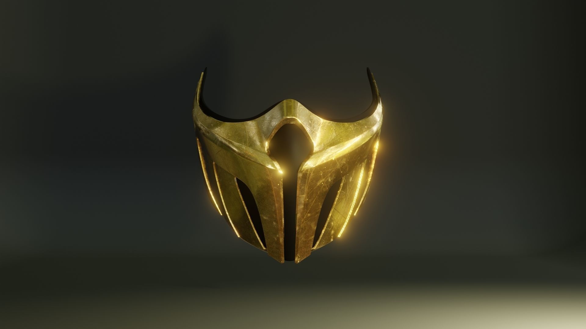 MK Scorpion Mask Low-poly 3D model_4