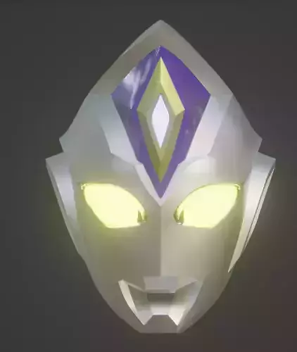 Ultraman Decker 3D Printable helmet 3D print model