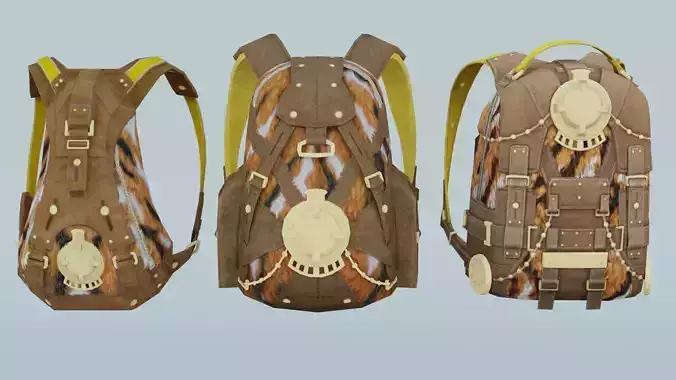 Bag 3x Untamed Magnate Backpack 3D model