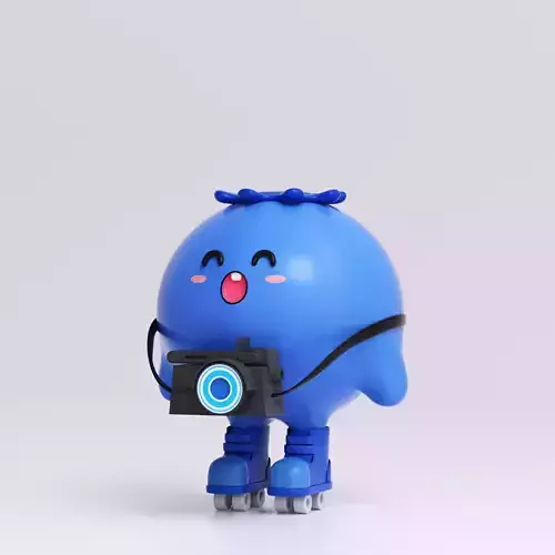 Blue Berry Fruits Model octane c4d IP Toys doll cartoon 3D model