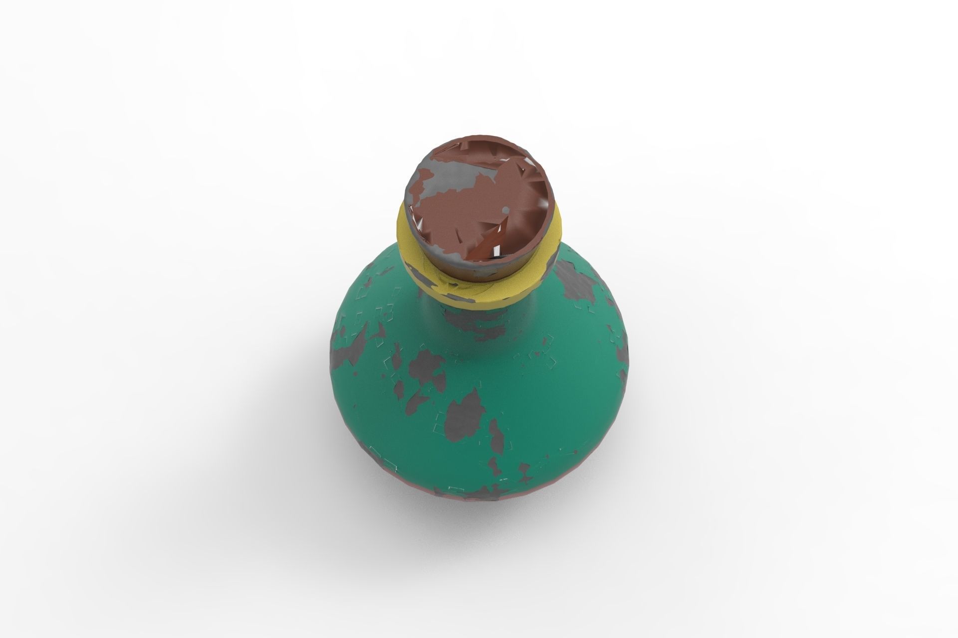 Old Bowl Low-poly 3D model_4