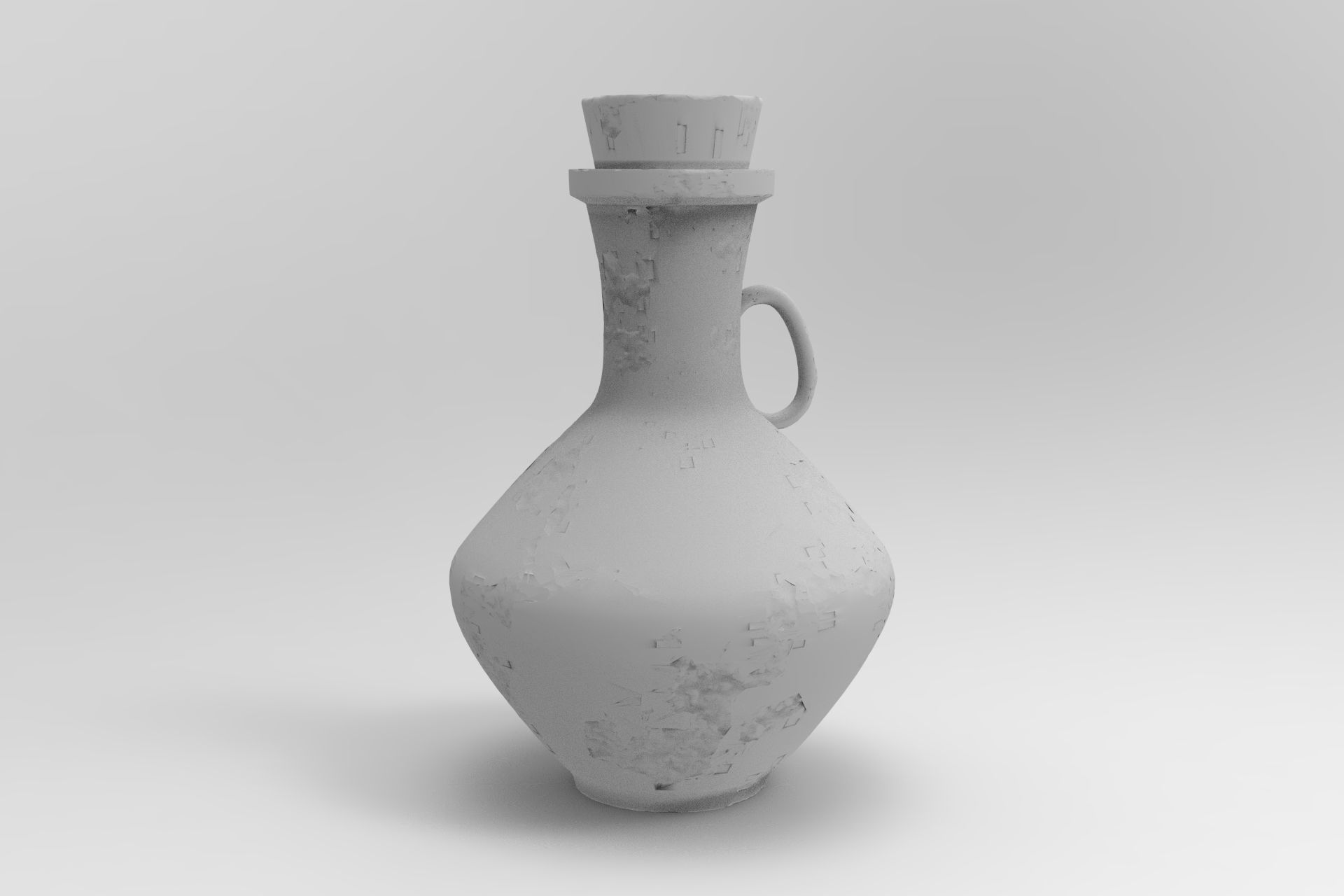 Old Bowl Low-poly 3D model_8