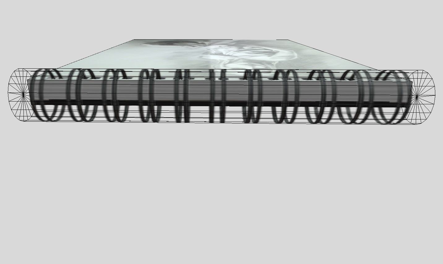 SketchBook woman on notebook Low-poly 3D model_3