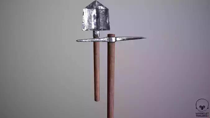 Shovel and Pickaxe Lowpoly