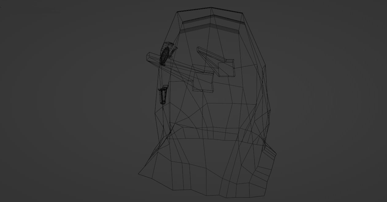 Spooky Silly Ghost Free low-poly 3D model_4