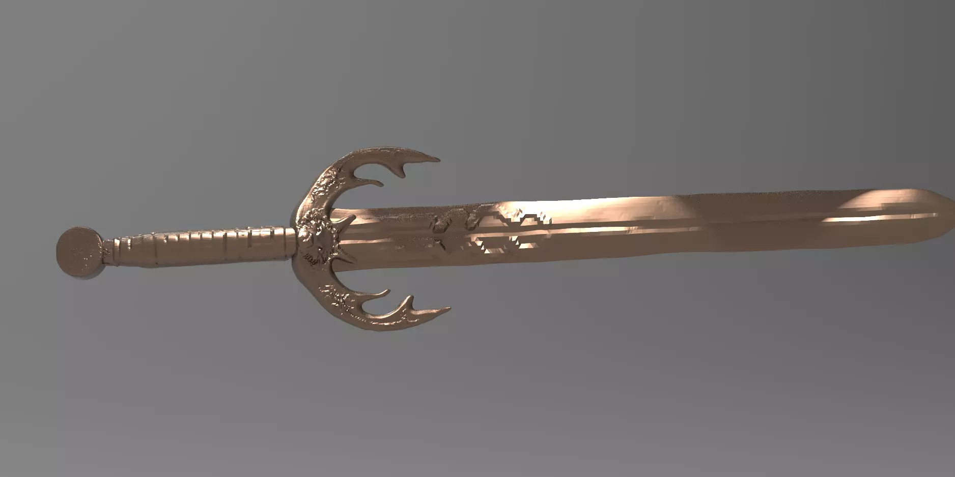 Angel low res Sword Fantasy  3D model_0