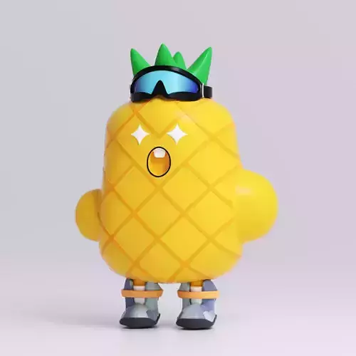pineapple Fruits Model octane c4d IP Toys doll cartoon