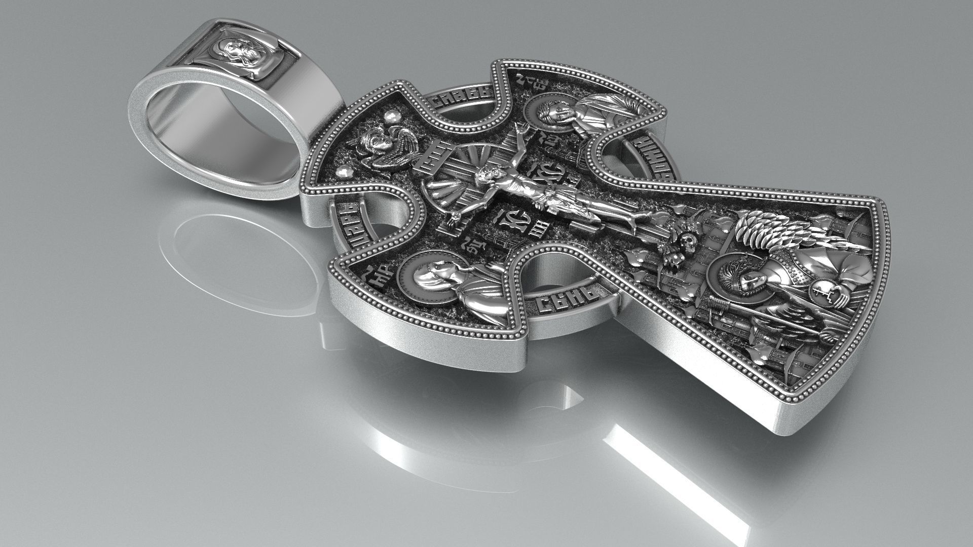 Orthodox cross ONLY FOR CNC 3D print model_2