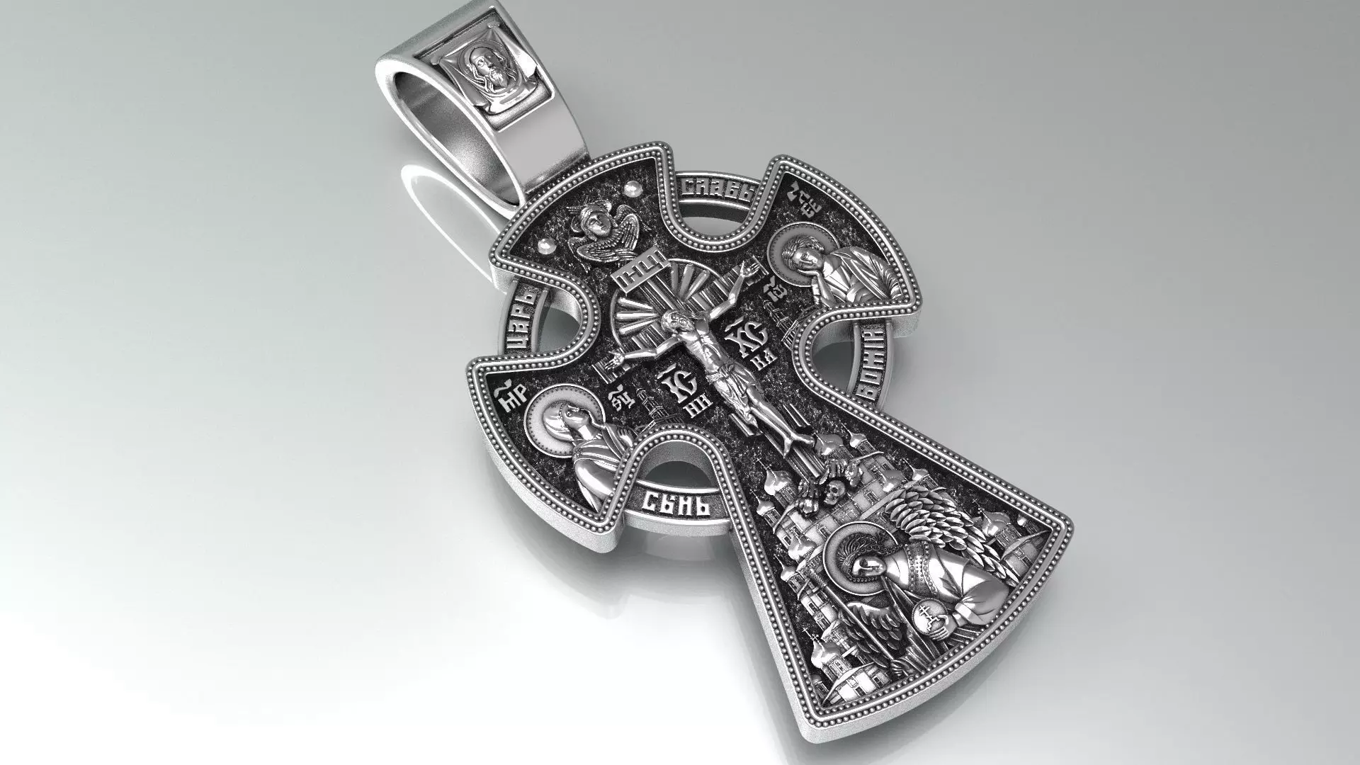 Orthodox cross ONLY FOR CNC 3D print model_0