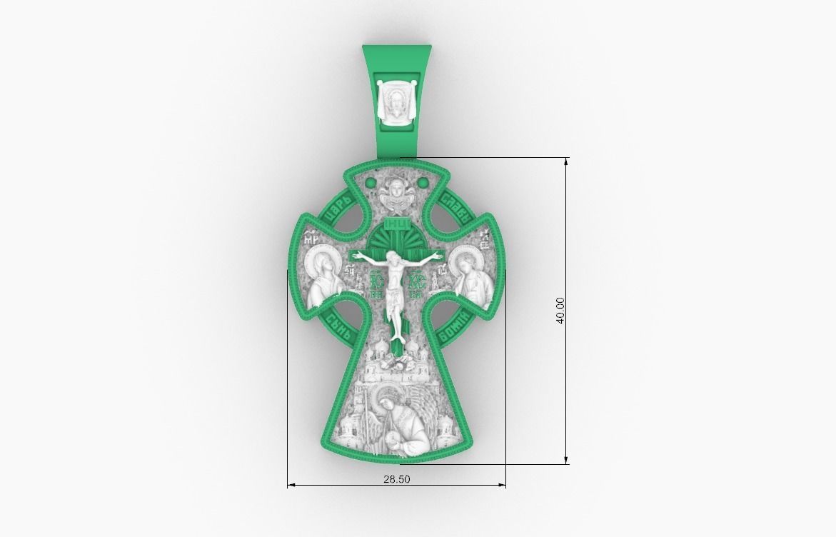 Orthodox cross ONLY FOR CNC 3D print model_6