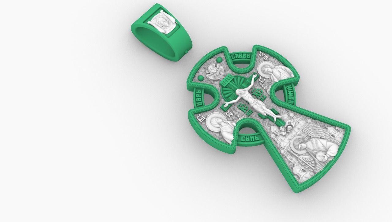 Orthodox cross ONLY FOR CNC 3D print model_9