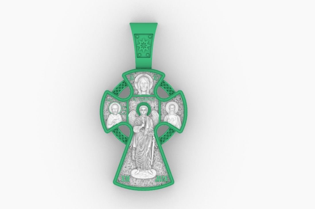Orthodox cross ONLY FOR CNC 3D print model_7