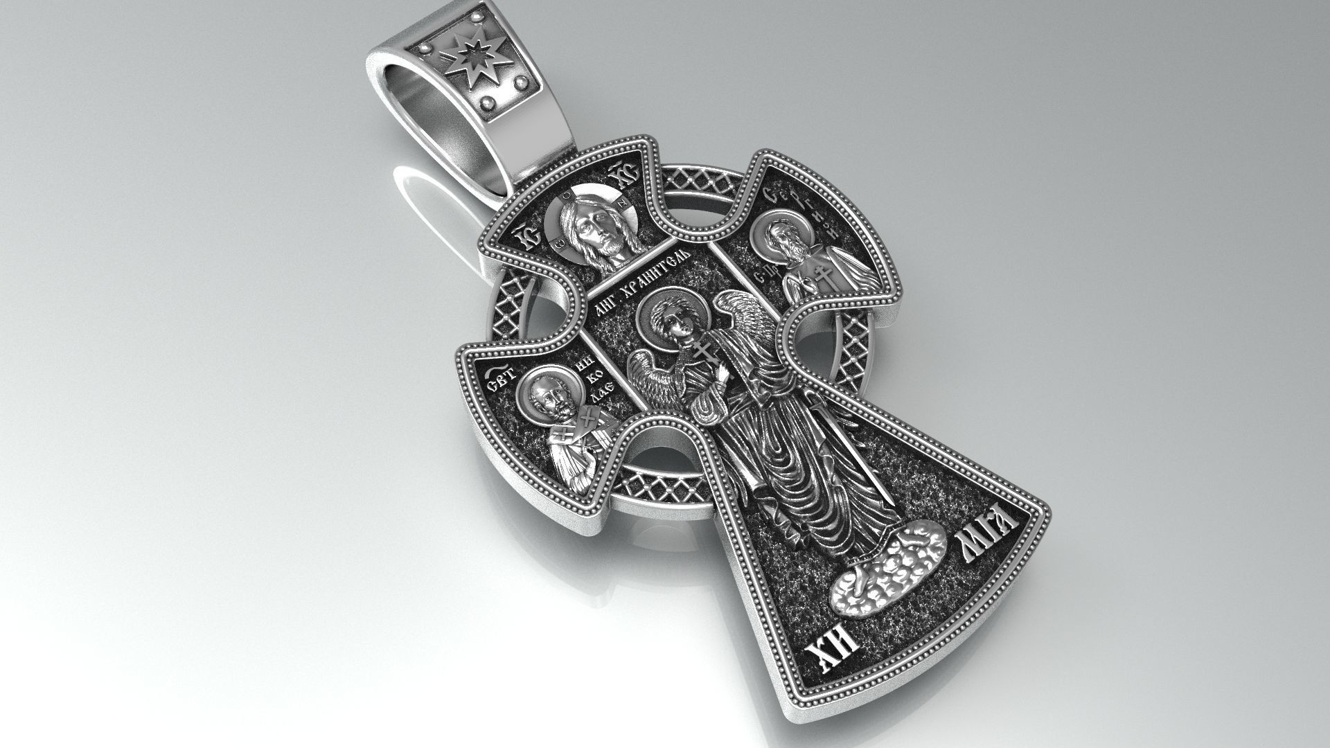 Orthodox cross ONLY FOR CNC 3D print model_1