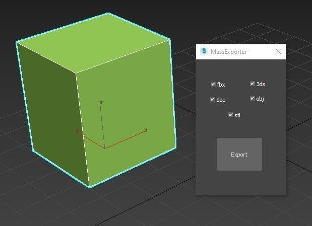 3dsmax Multiple Formats Export Plugin 3D model_13