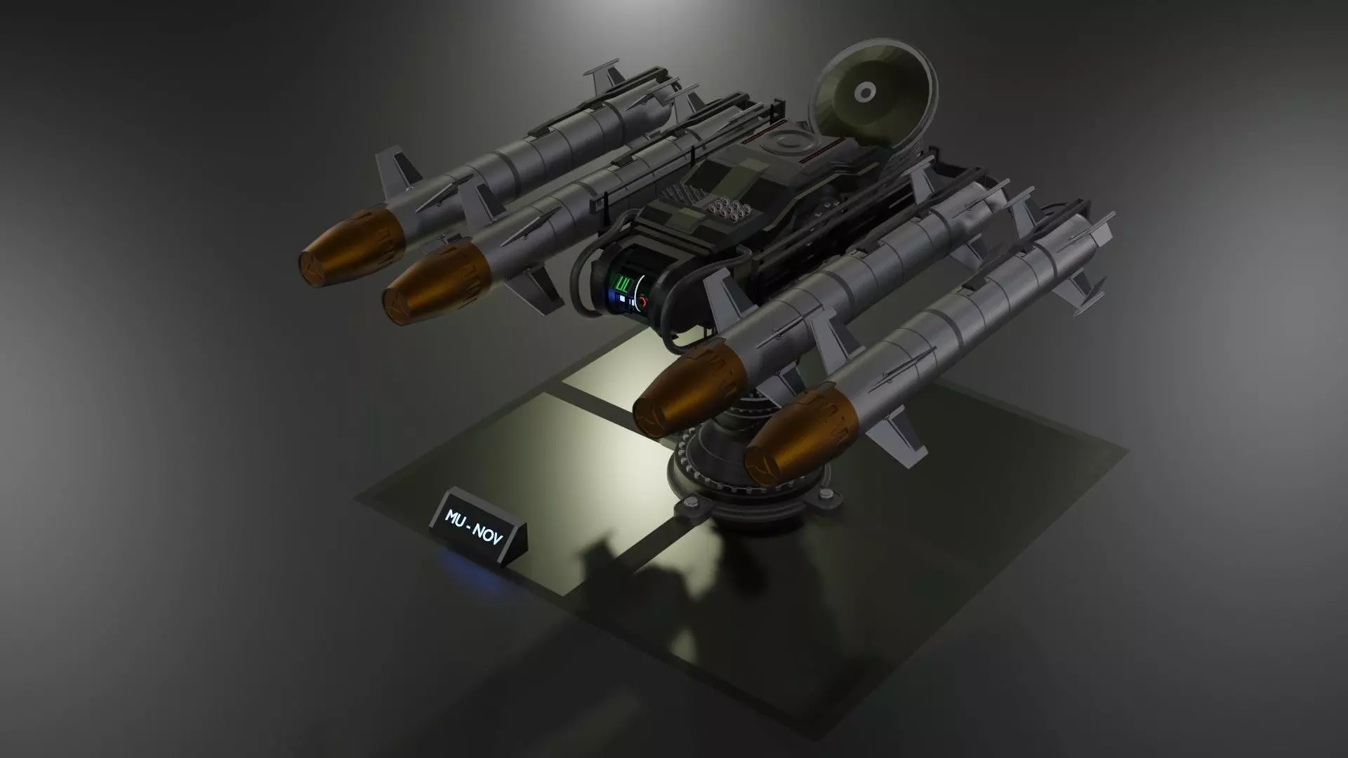 Rocket launcher 3D model_0