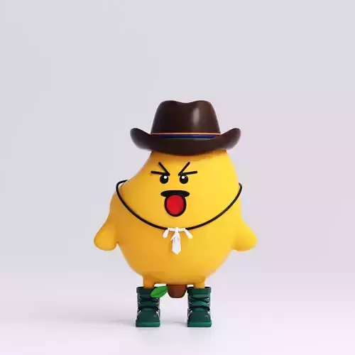 Mango character Fruits Model octane c4d IP Toys doll cartoon