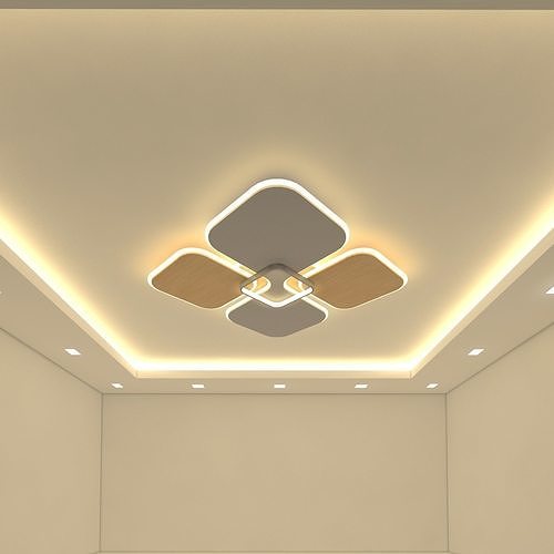 Ceiling chandelier Low-poly 3D model