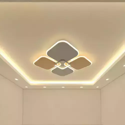 Ceiling chandelier Low-poly 3D model