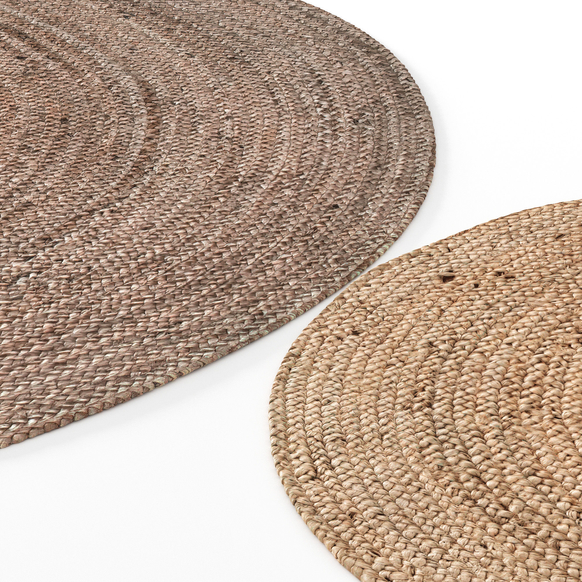 Carpet Jute set 01 3D model_2