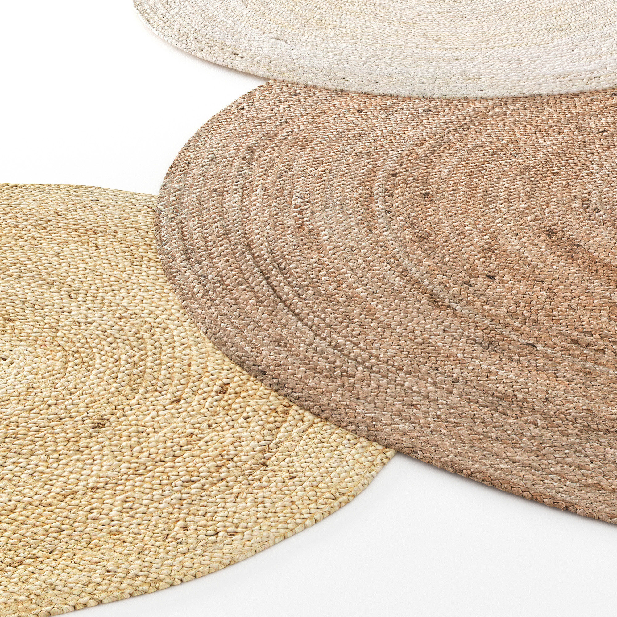 Carpet Jute set 01 3D model_4