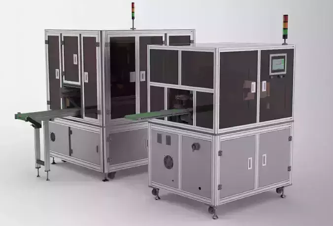 Battery tape fitting machine 3D model