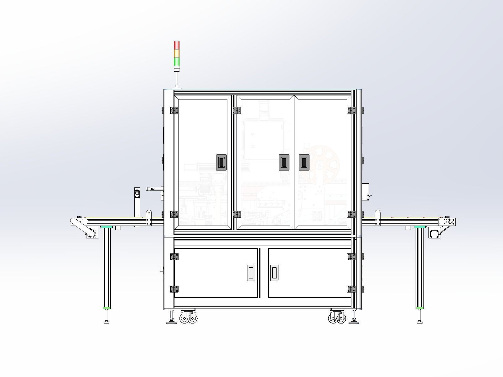 Battery tape fitting machine 3D model_21