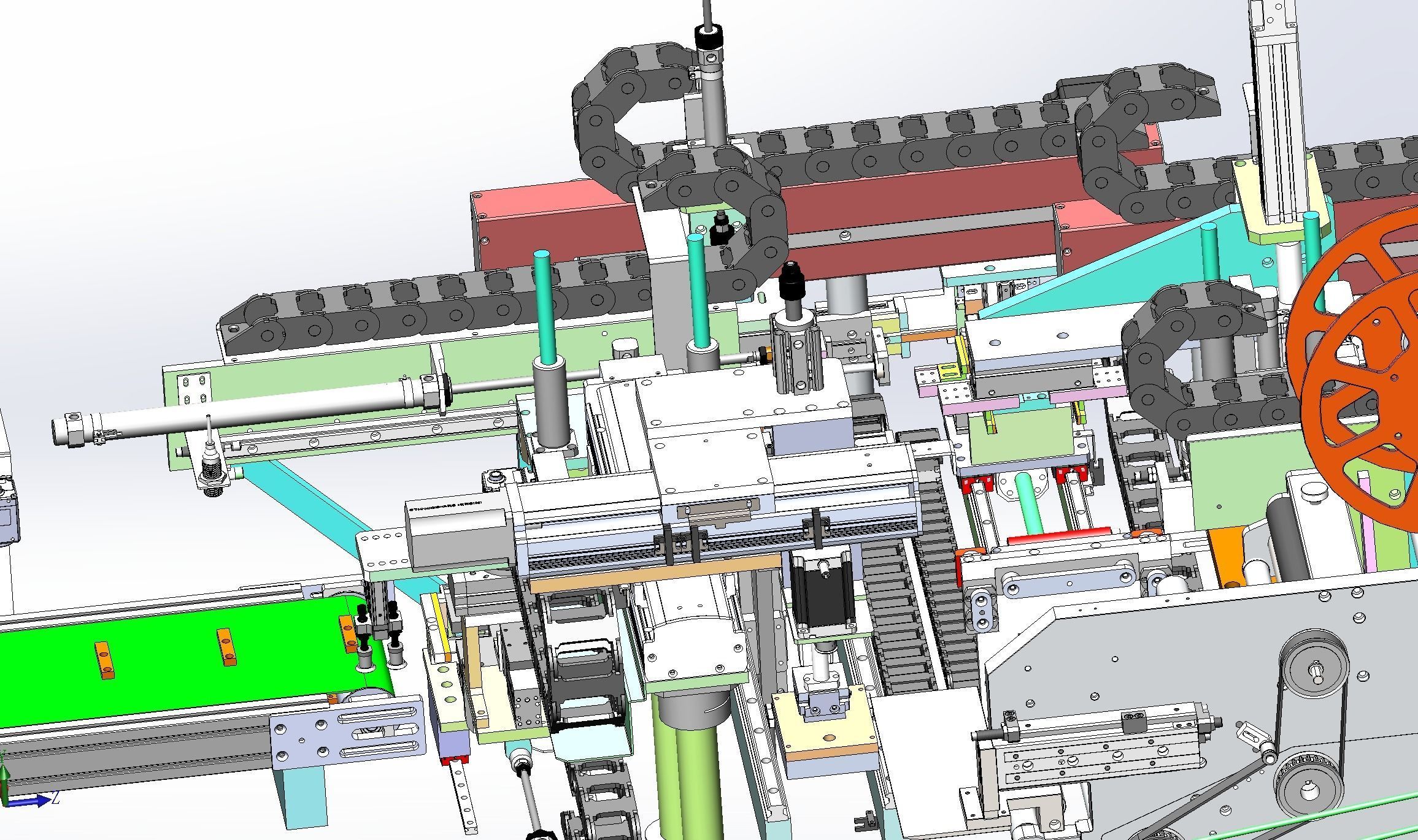 Battery tape fitting machine 3D model_16