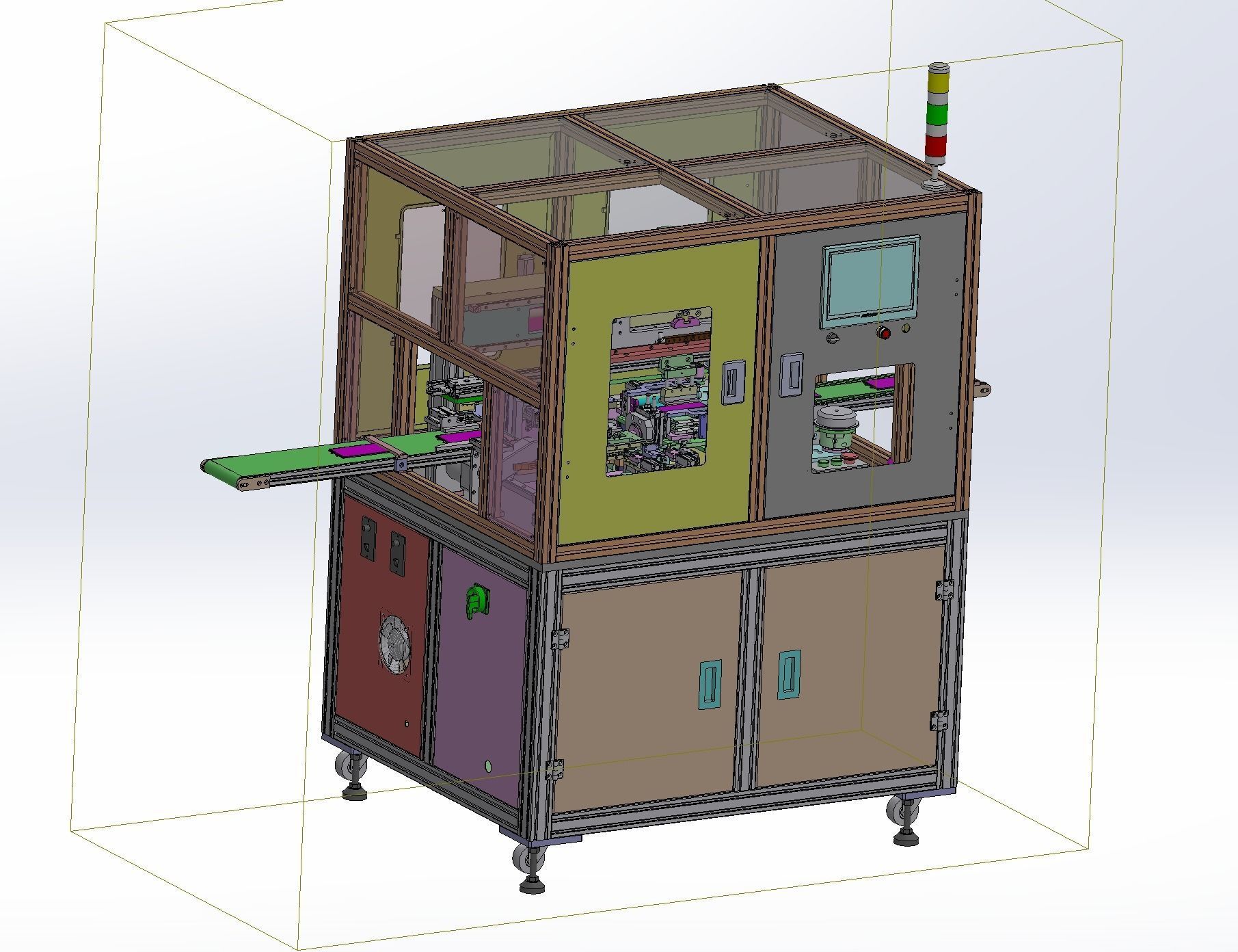 Battery tape fitting machine 3D model_11