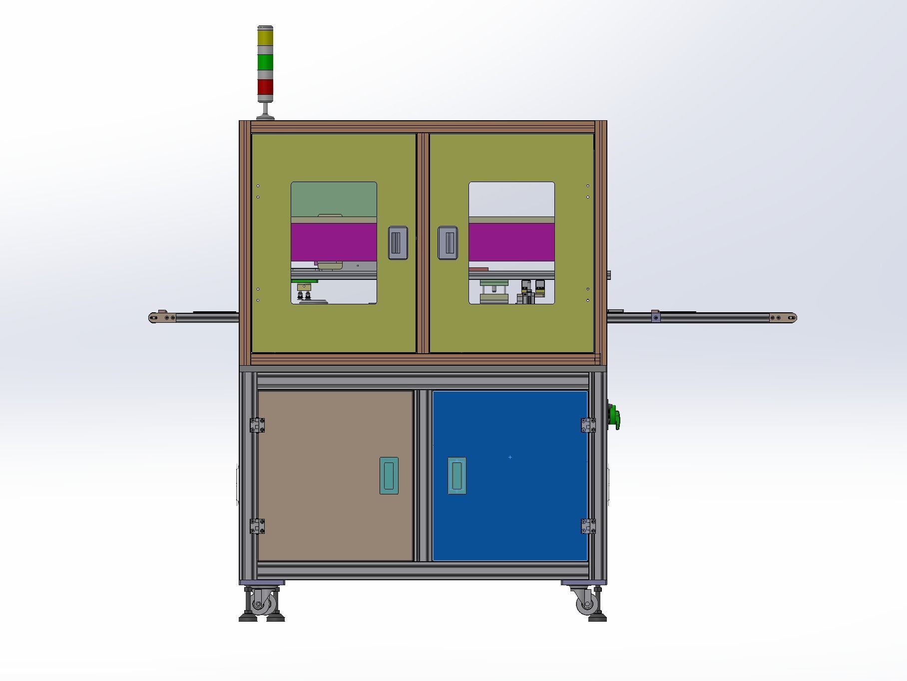 Battery tape fitting machine 3D model_12