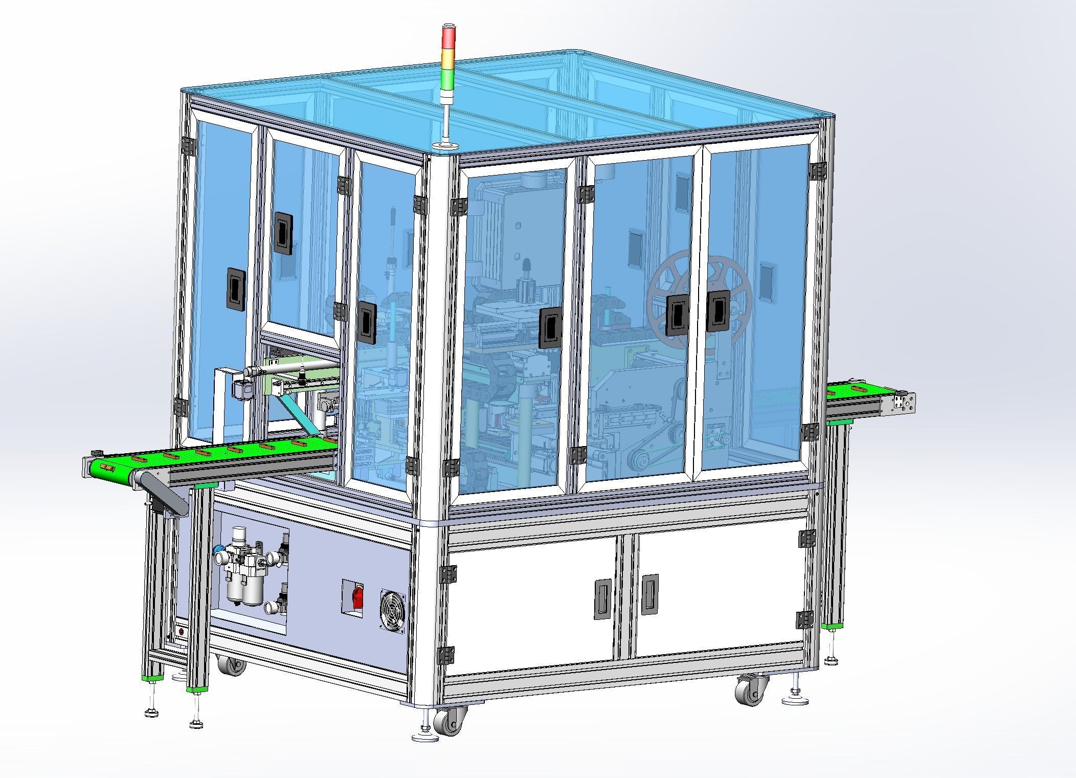 Battery tape fitting machine 3D model_14