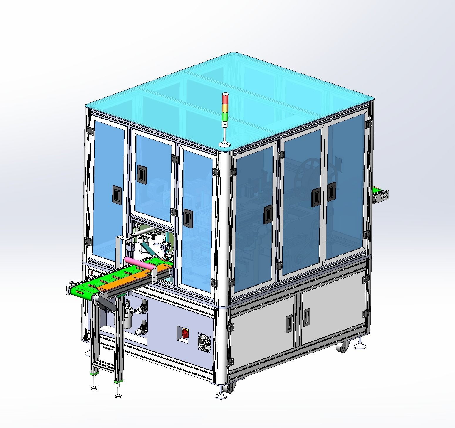 Battery tape fitting machine 3D model_22