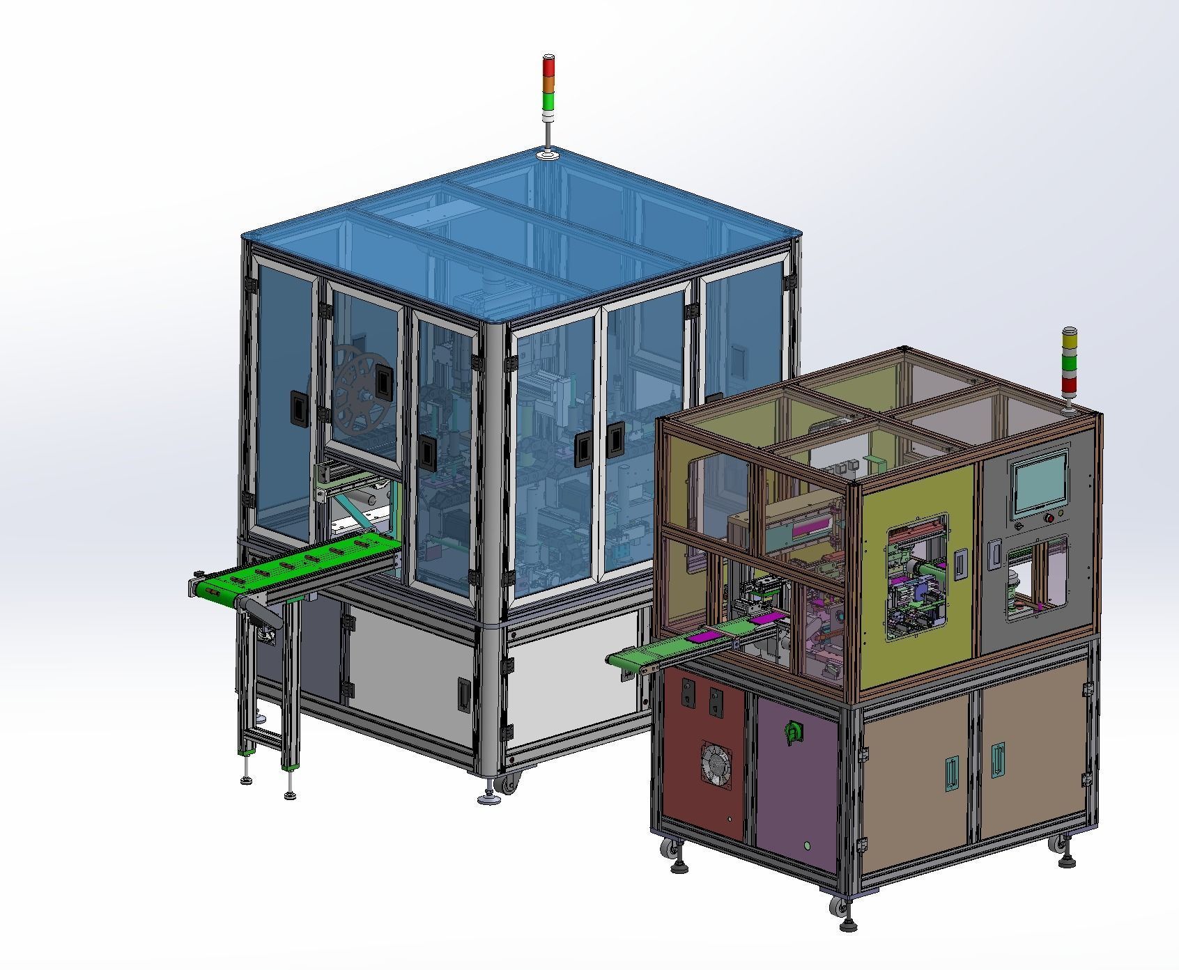 Battery tape fitting machine 3D model_3