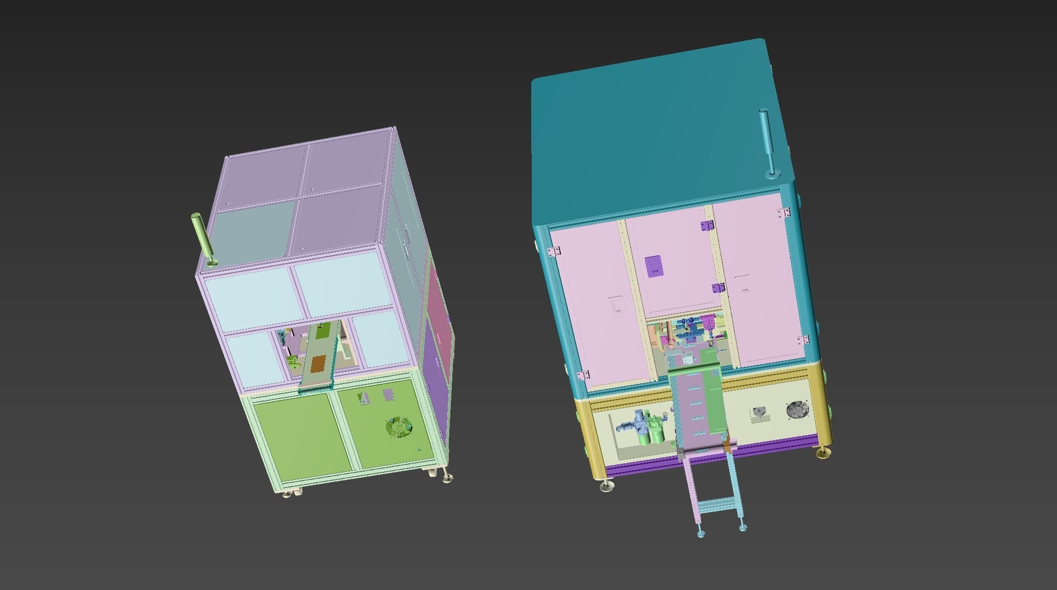 Battery tape fitting machine 3D model_24