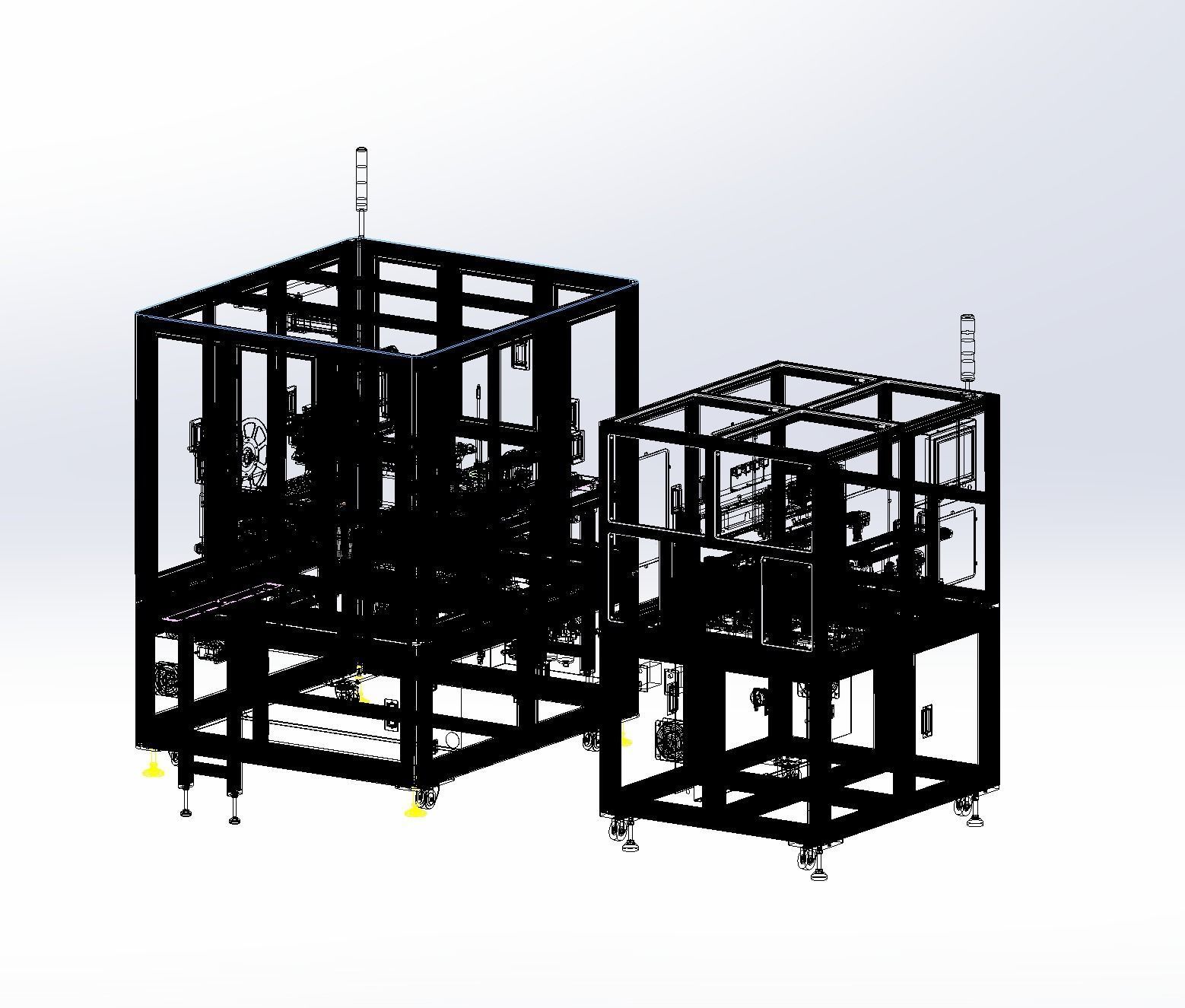 Battery tape fitting machine 3D model_23