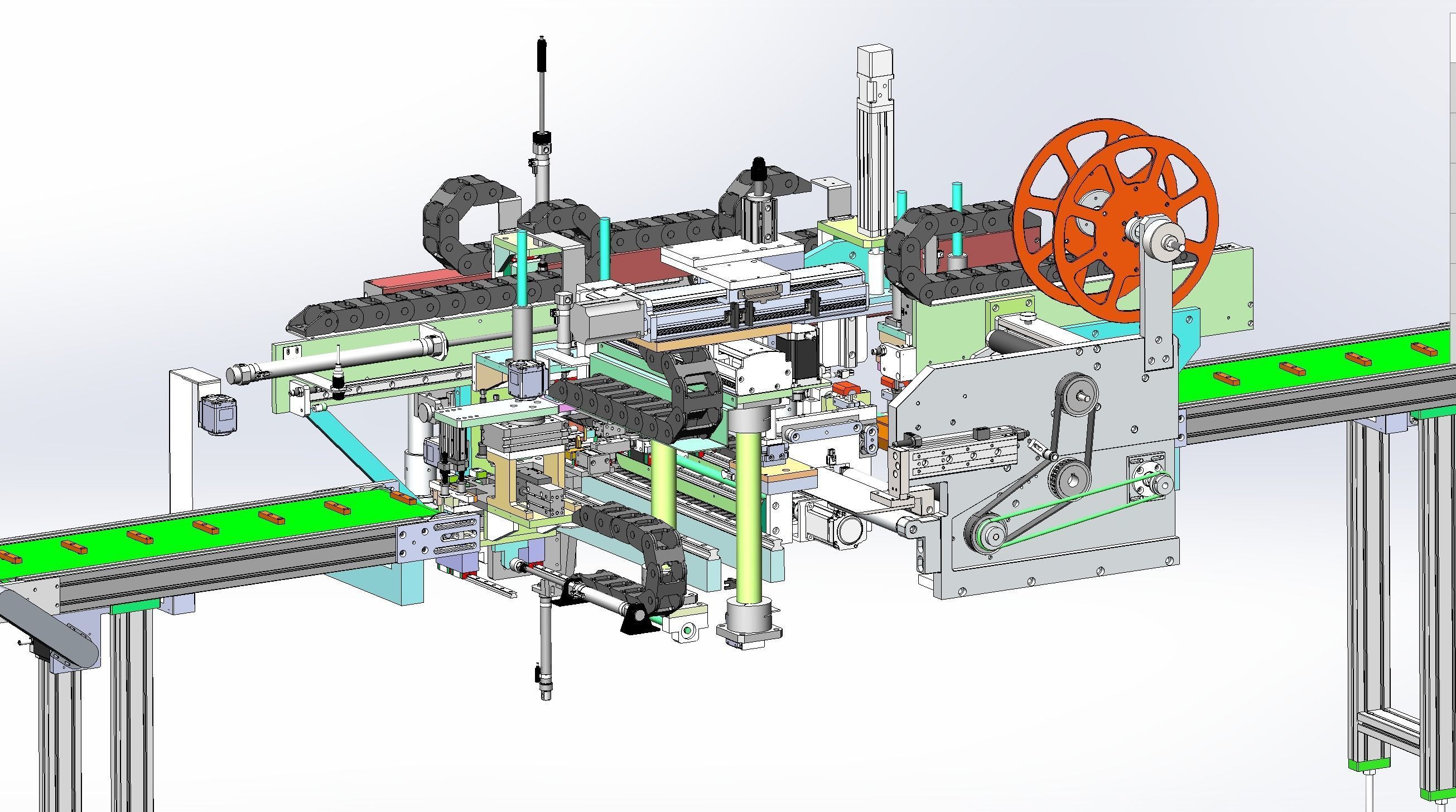 Battery tape fitting machine 3D model_15
