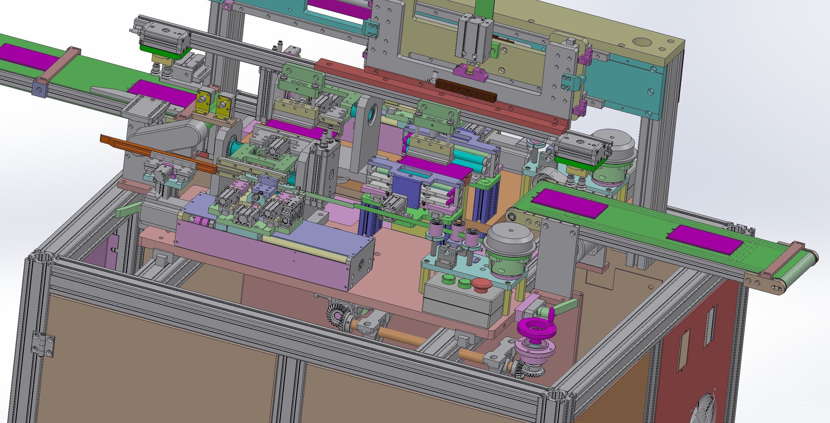 Battery tape fitting machine 3D model_10