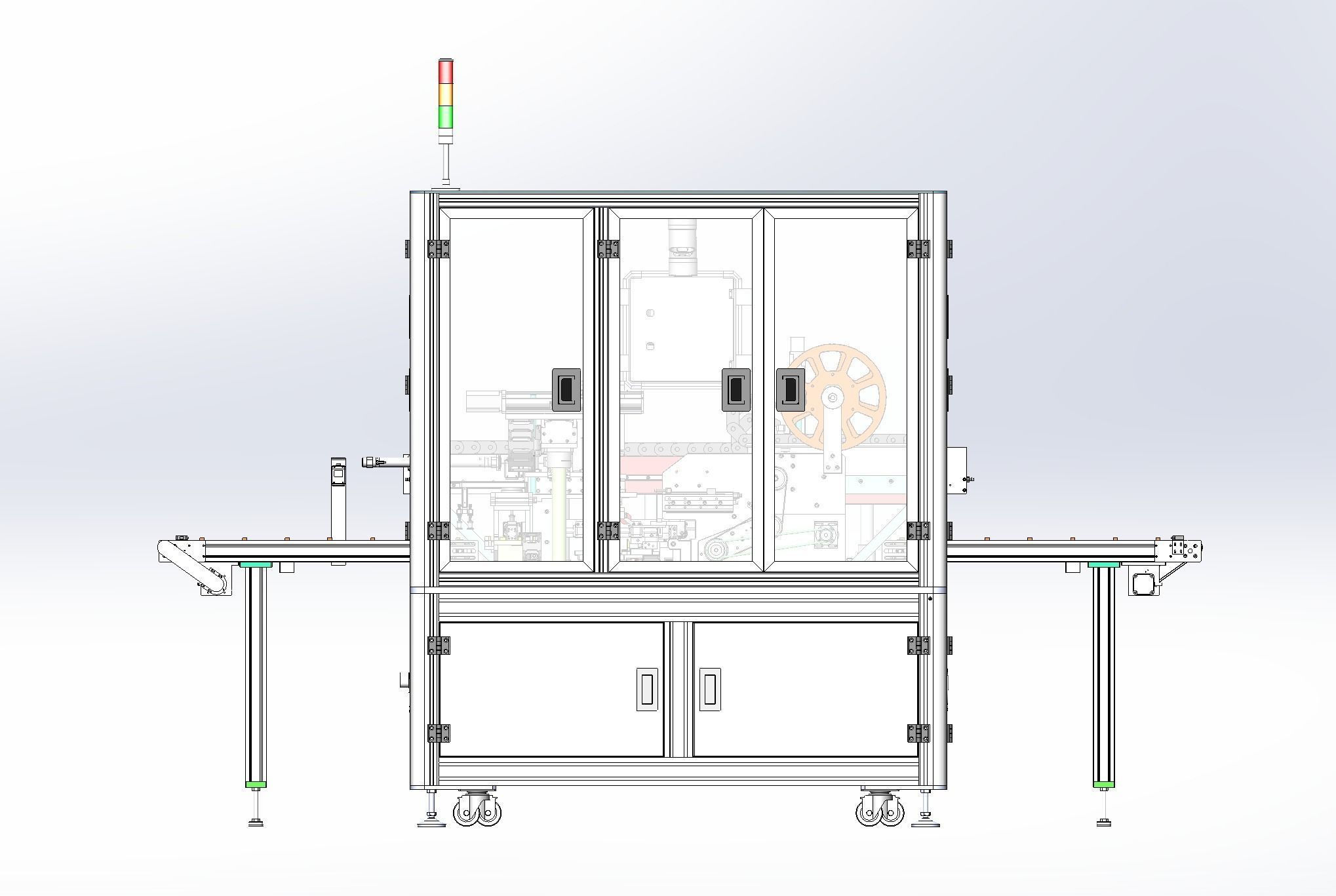Battery tape fitting machine 3D model_13