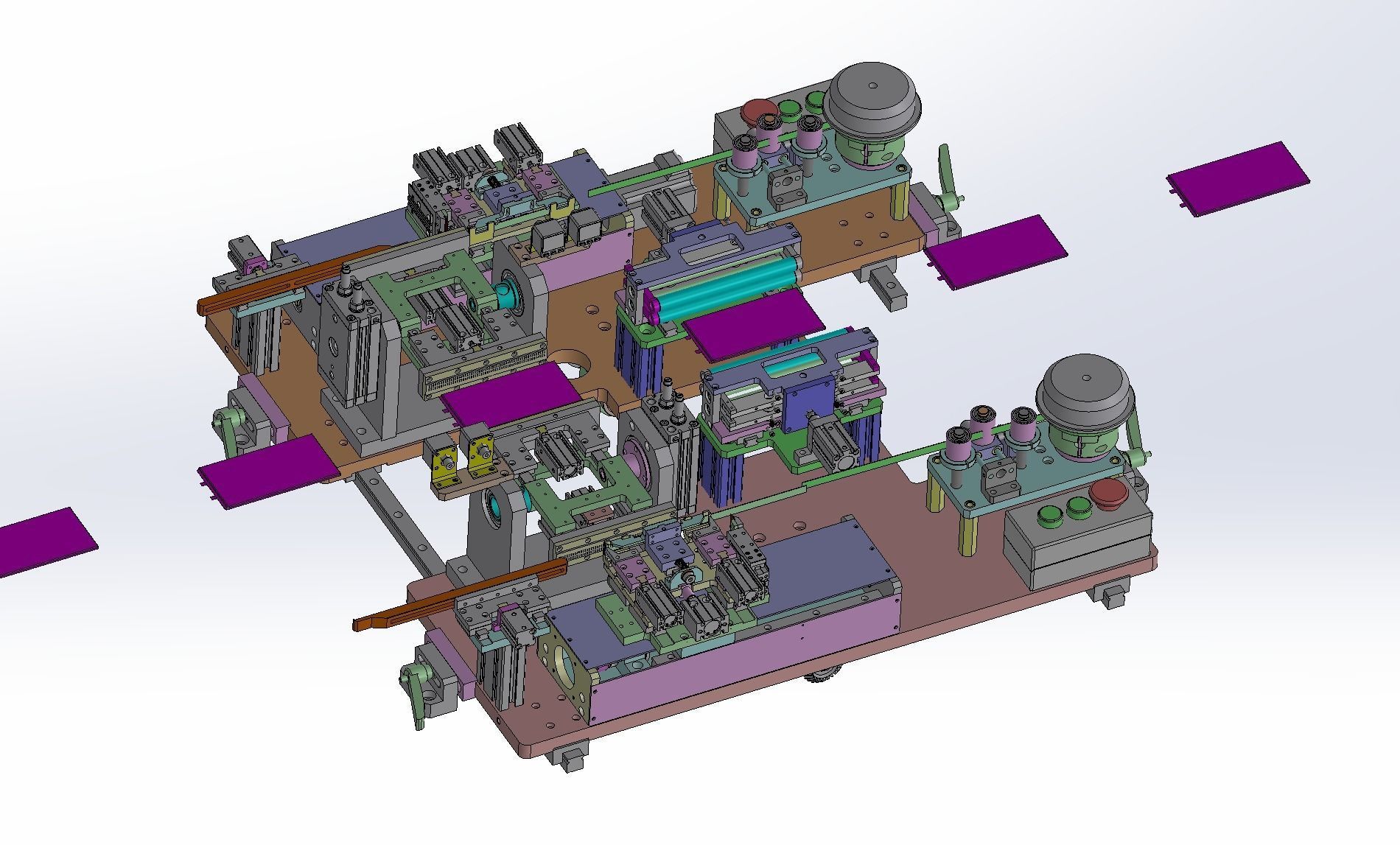 Battery tape fitting machine 3D model_8
