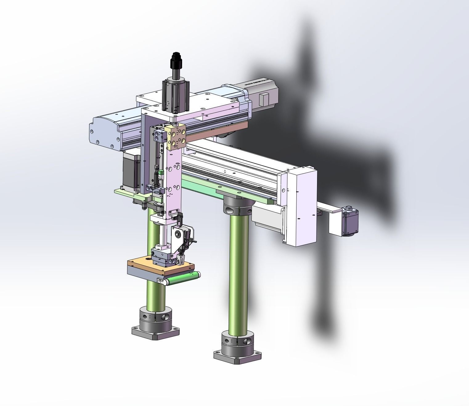 Battery tape fitting machine 3D model_20